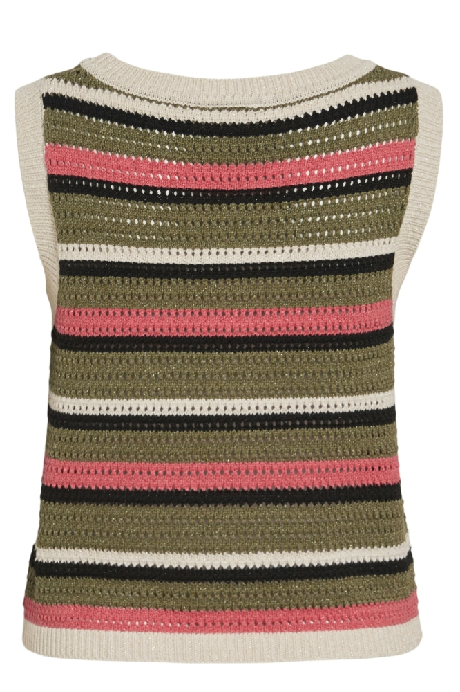 VIDULIPA O-NECK S/L GLITTER KNIT TO 14105773 Birch/Multi colour